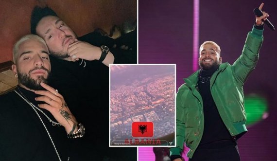 Maluma dhe menaxheri i tij ateruan në Shqipëri me këngë rapsodike