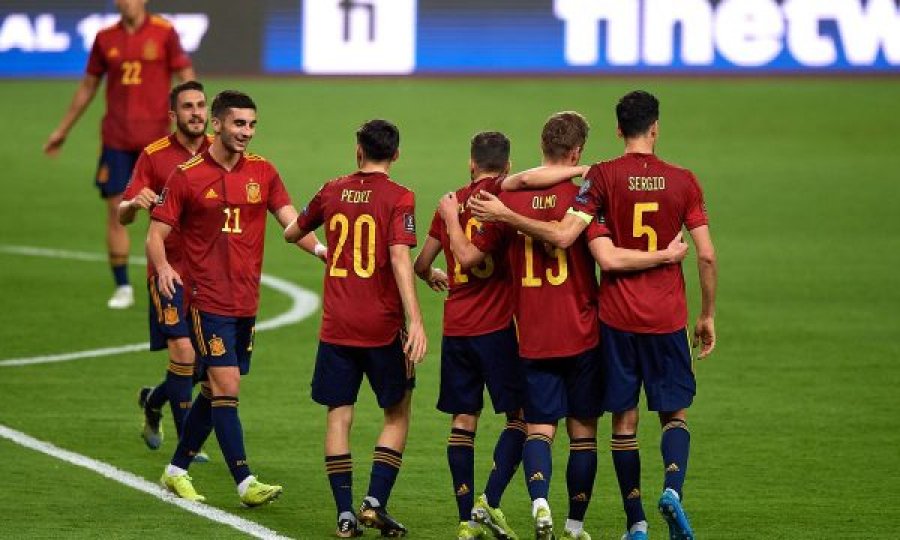 Spanja publikon listën për ndeshjen ndaj Shqipërisë