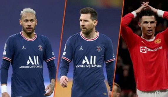 Dhjetë futbollistët më të paguar në botë në vitin 2022 – Messi dhe Ronaldo humbin primatin