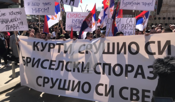 Shpërndahet turma, përfundon protesta e udhëhequr nga Lista Serbe në veri
