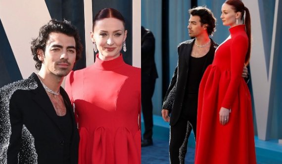 Çmimet “Oscar 2022″/ Sophie Turner rrëmben vëmendje me barkun e rrumbullakosur në tapetin e kuq