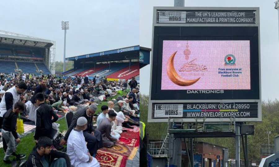 Klubi i njohur anglez hapi dyert për myslimanët, falja e namazit të Bajramit u bë në stadium