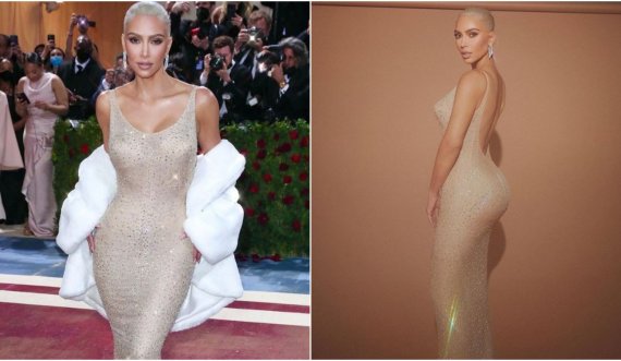 “Nuk besuan se do t’ia dilte”/ Kim Kardashian zbulon sa kilogramë ka humbur për të veshur fustanin e Marylin Monroe në ‘Met Gala’