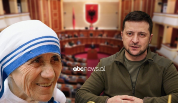 Zelensky i referohet Nënë Terezës në Kuvendin e Shqipërisë: Shembulli i dashurisë ndaj njerëzimit, faleminderit shqiptarë!