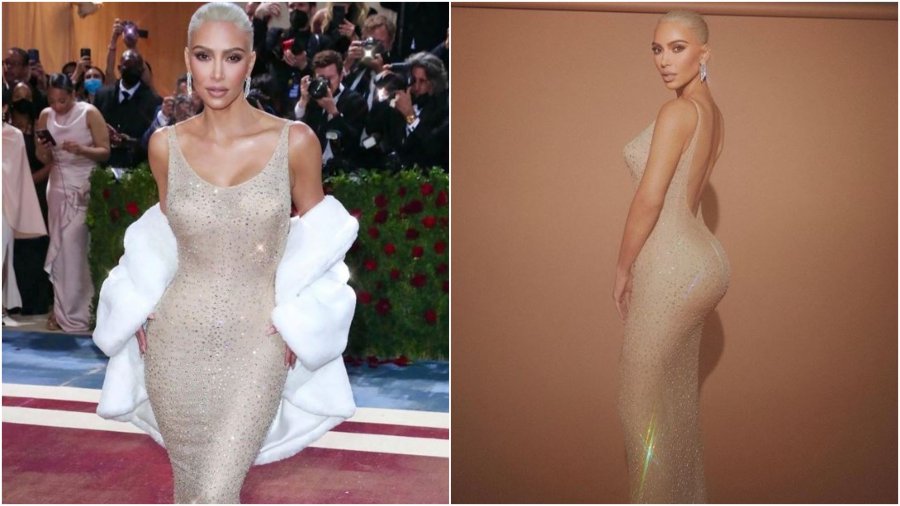 “Nuk besuan se do t’ia dilte”/ Kim Kardashian zbulon sa kilogramë ka humbur për të veshur fustanin e Marylin Monroe në ‘Met Gala’