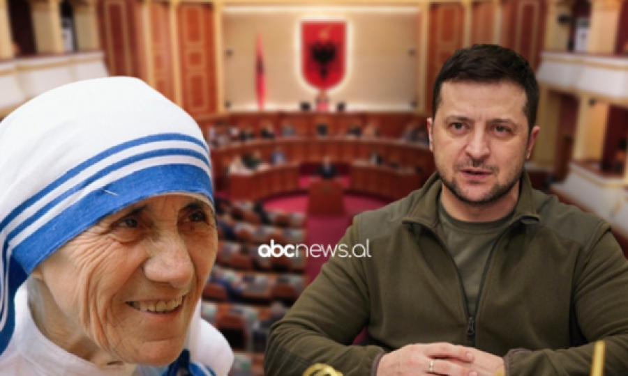 Zelensky i referohet Nënë Terezës në Kuvendin e Shqipërisë: Shembulli i dashurisë ndaj njerëzimit, faleminderit shqiptarë!