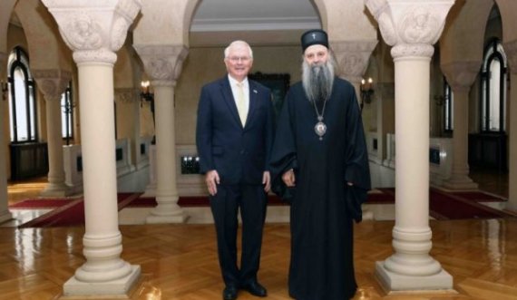 Patriarku Porfirije takon ambasadorin Hill, biseduan edhe për situatën në Kosovë