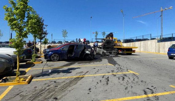 Shihni pasojat që i shkaktoi zjarri në parkingun në Veternik