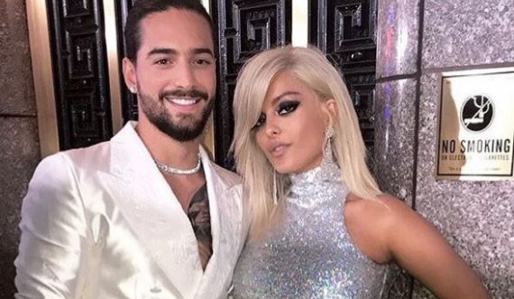 Maluma shfaqet krah këngëtares shqiptare