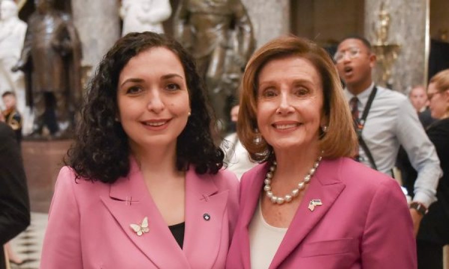 Osmani pritet në darkë nga Pelosi në SHBA