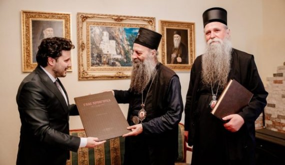 Abazoviq takon Kreun e Kishës Ortodokse Serbe, Patriarkun Porfirije