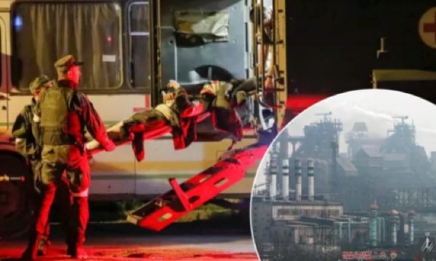 Gjendja e ushtarëve ukrainas teksa largohen me autobus nga Mariupoli