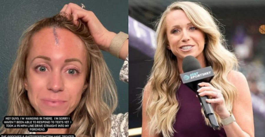 Gazetarja amerikane u godit nga një top bejsbolli me shpejtësi 153 km/orë