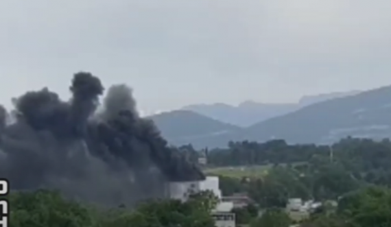 Shpërthim zjarri në afërsi të aeroportit të Gjenevës
