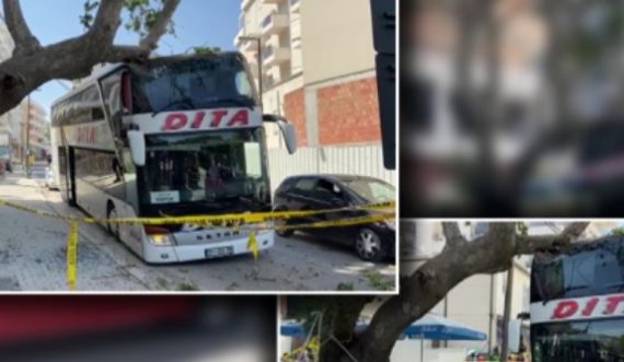 Autobusi nga Kosova përplaset në një pemë në Vlorë