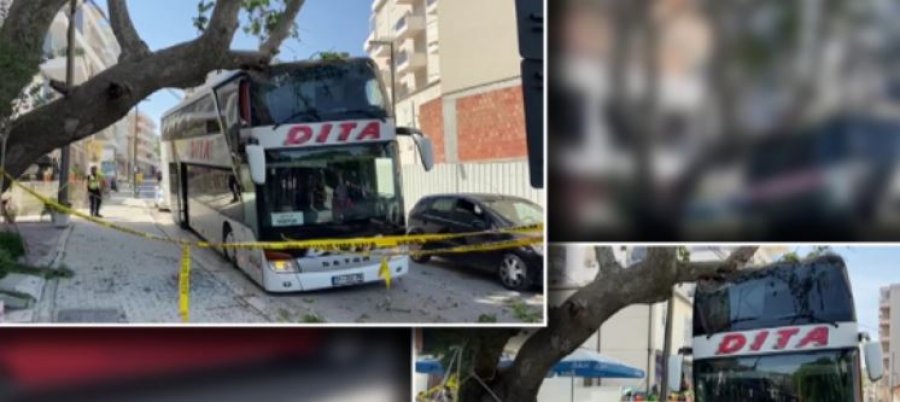 Autobusi nga Kosova përplaset në një pemë në Vlorë