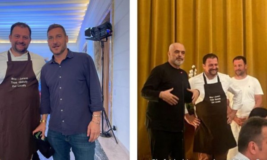 Francesco Totti e shijon byrekun me groshë në Tiranë
