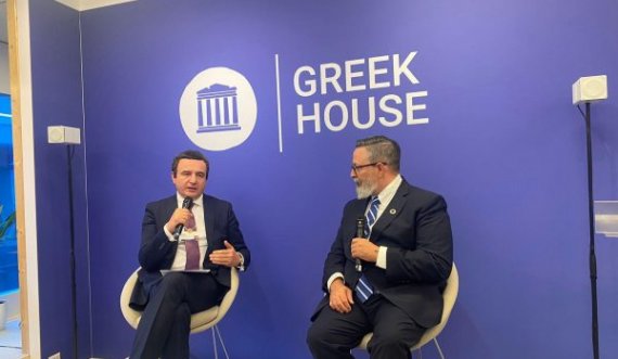 Albin Kurti në Davos i kërkon Greqisë njohjen e Kosovës