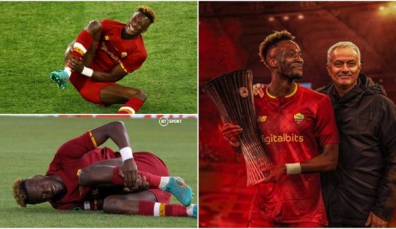 Tammy Abraham bëhet viral në rrjetet sociale, falë një simulimi dhe reagimi i tij ndaj trajnerit Jose Mourinho