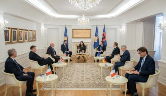 Krerët e shtetit mblidhen në Presidencë me ambasadorët e QUINT-it, flasin për Vetingun