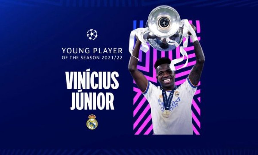 Vinicius Junior, lojtari më i mirë i ri i sezonit në Champions