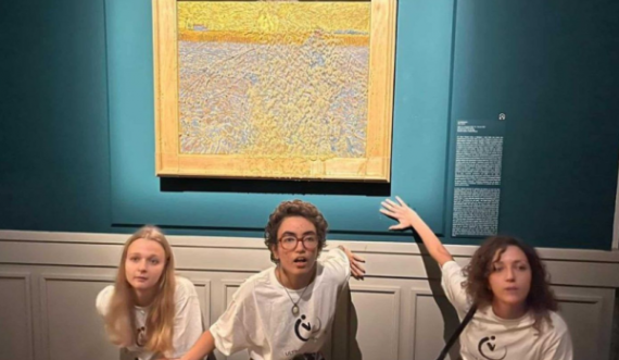 Van Gogh e pëson sërish, aktivistët mbulojnë me supë pikturën e tij