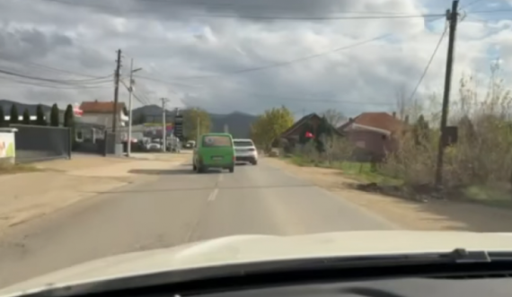 Vozitje e rrezikshme në rrugën Prishtinë-Gjilan 