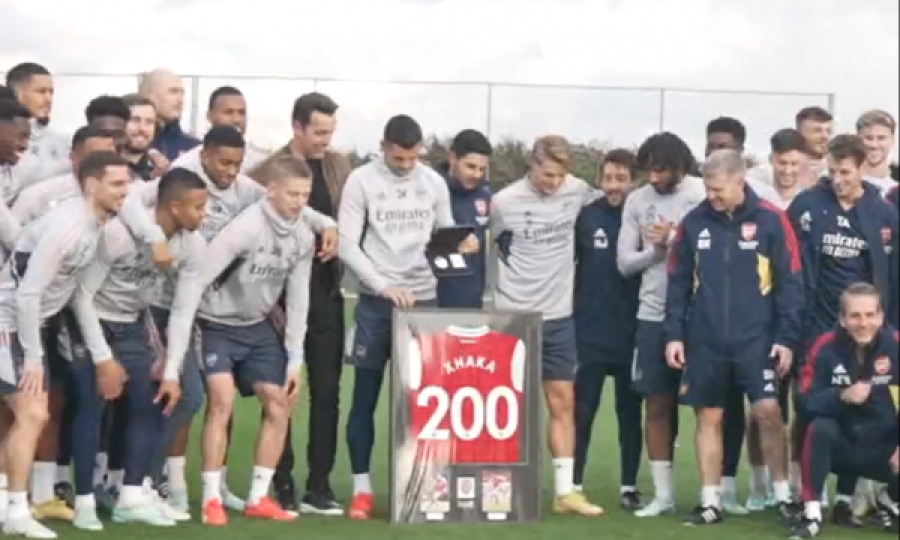 Regjistroi 200 paraqitje në Premierligë,  Granit Xhaka nderohet nga Arsenali