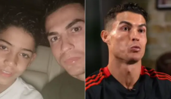 Djali i Cristiano Ronaldos bëri  reagim epik pas suspendimit të babait nga Manchester Unitedi