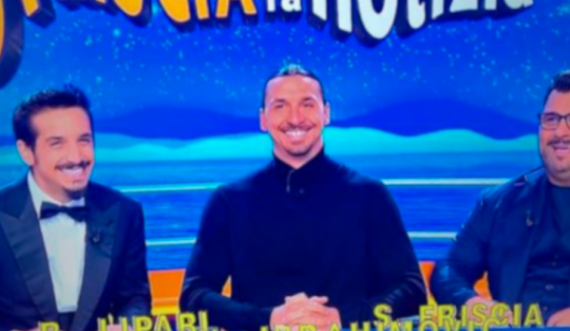 Ibrahimovic befason në televizionin italian, prezanton emisionin e tij televiziv me  të qeshura në studio
