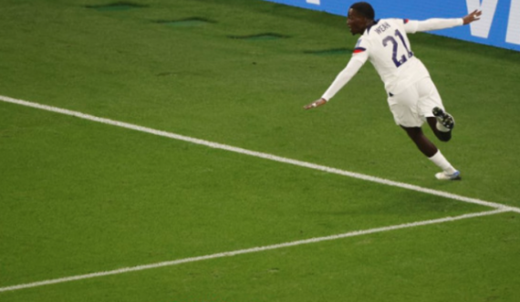 Timothy Weah ndjehet i lumtur, e ka shënuar golin e parë në një Kampionat Botëror