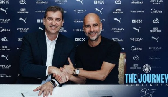 Zyrtarizohet vendimi : Guardiola vazhdon kontratën me Cityn edhe për dy vite