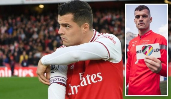 Granit Xhaka në telashe me shiritin e kapitenit, rrezikon e  dënimi nga FIFA