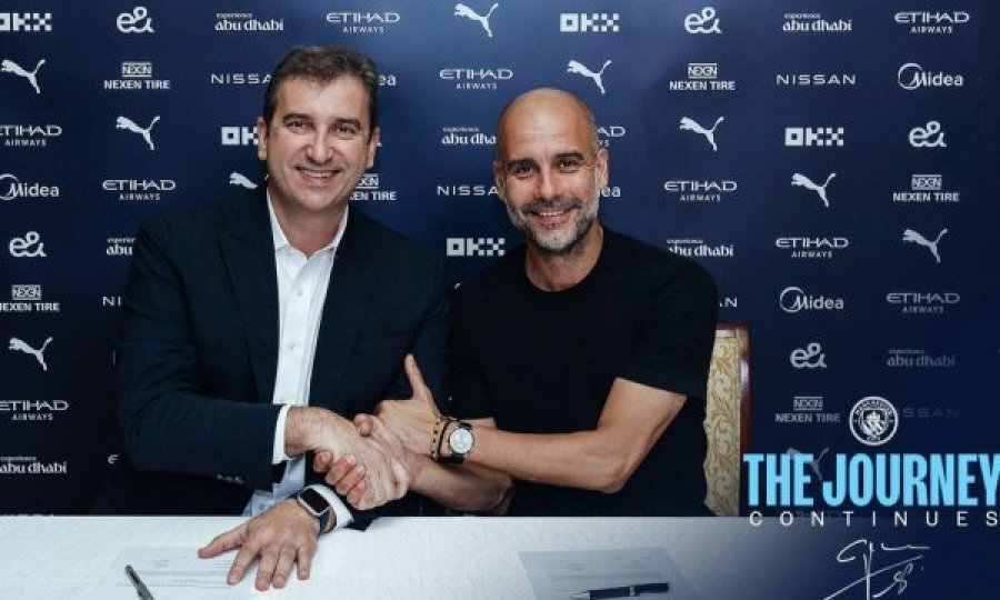 Zyrtarizohet vendimi : Guardiola vazhdon kontratën me Cityn edhe për dy vite