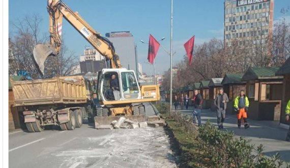 Në Prishtinë në rrugën “Xhorxh Bush” nisin punimet
