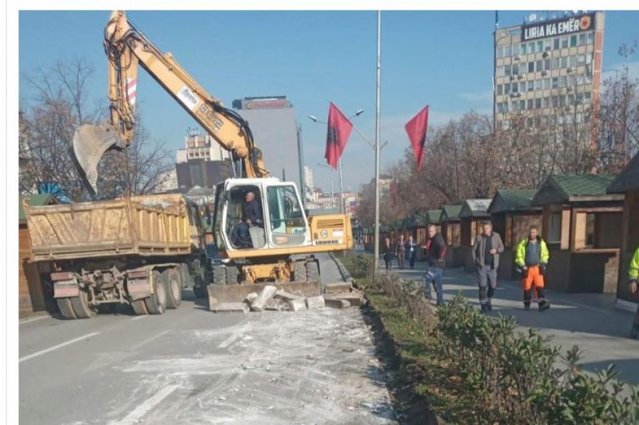 Në Prishtinë në rrugën “Xhorxh Bush” nisin punimet