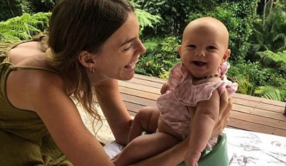 Çifti australian i hoqi pelenat foshnjës dyjavëshe