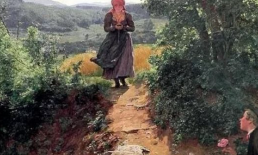 Piktura e viteve 1860, por me gruan me telefon në dorë?