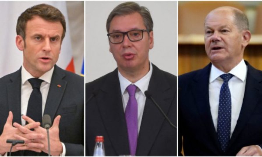 Krejt çka i thanë Scholz e Macron-Vuçiqit për Kosovën, i folën edhe për Rusinë