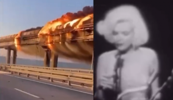Nisin talljet me Putinin, nga Ukraina ia urojnë ditëlindjen me videon e urës së shkatërruar
