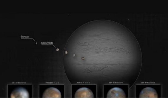 Pamje “historike”, kështu duken tre nga hënat më të mëdha të Jupiterit