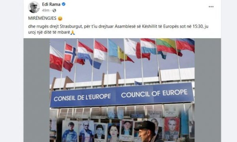 Pak para nisjes për Strasburg, Edi Rama poston fotografi të të zhdukurve të Kosovës