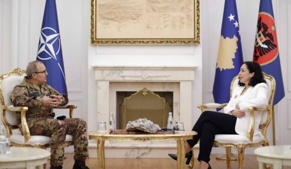 Osmani takohet me komandantin e ri të KFOR-it