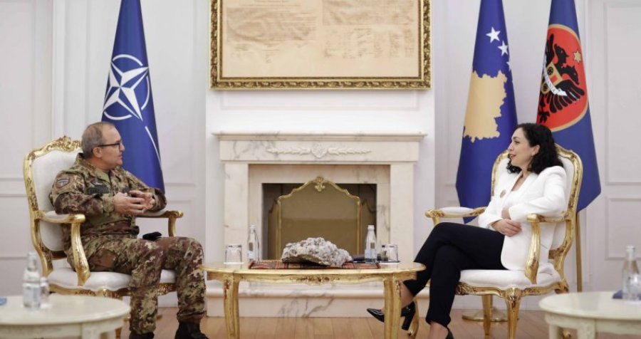 Osmani takohet me komandantin e ri të KFOR-it