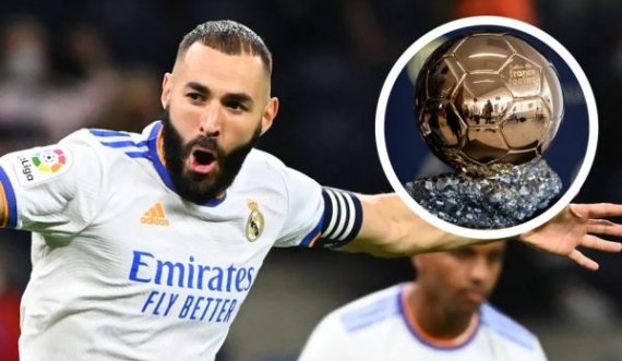 Karim Benzema e fiton Topin e Artë