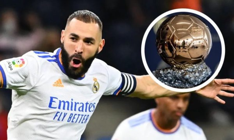 Karim Benzema e fiton Topin e Artë