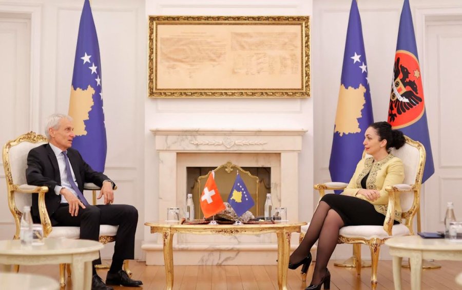 Osmani i kërkon Zvicrës përkrahje për anëtarësimin e Kosovës në Këshillin e Evropës