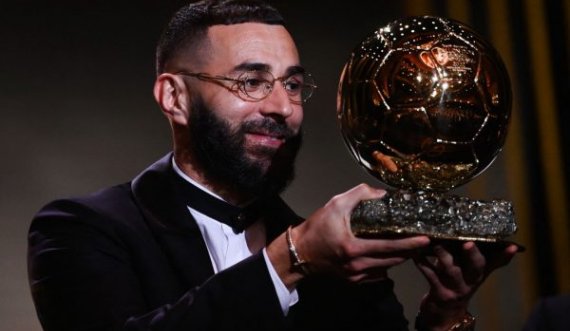 Benzema është lojtari i dytë më i vjetër në histori që e fiton Topin e Artë, e kalon Messin