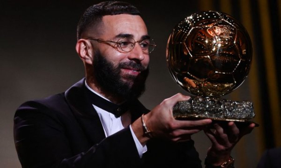 Benzema është lojtari i dytë më i vjetër në histori që e fiton Topin e Artë, e kalon Messin