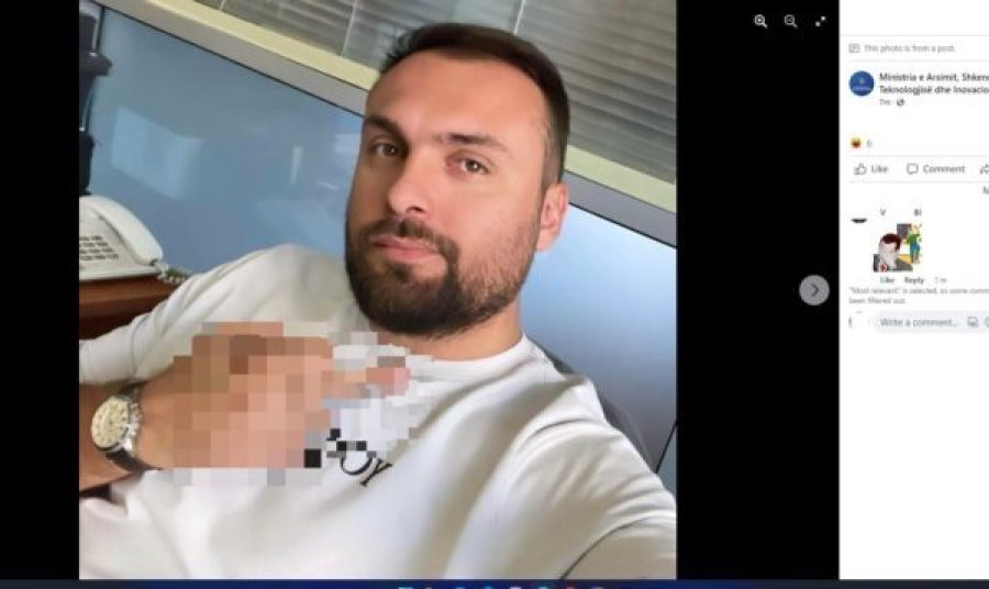 Zyrtari i MAShTI-t tregon gishtin e mesëm në faqen e ministrisë së Arsimit